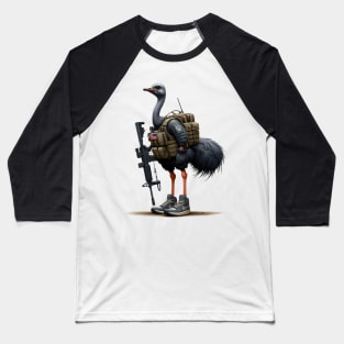 Tactical Ostrich Baseball T-Shirt